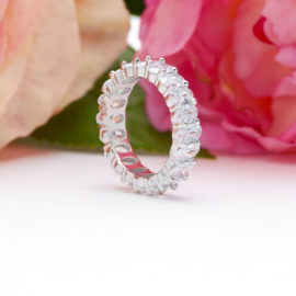 Oval Eternity Band in Silver