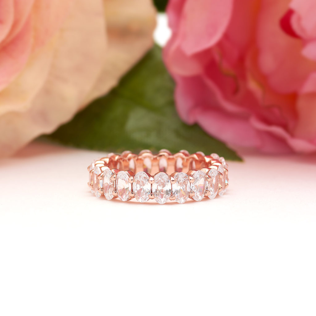 Oval Eternity Band in Rose Gold