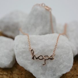 Hope Necklace in Rose Gold