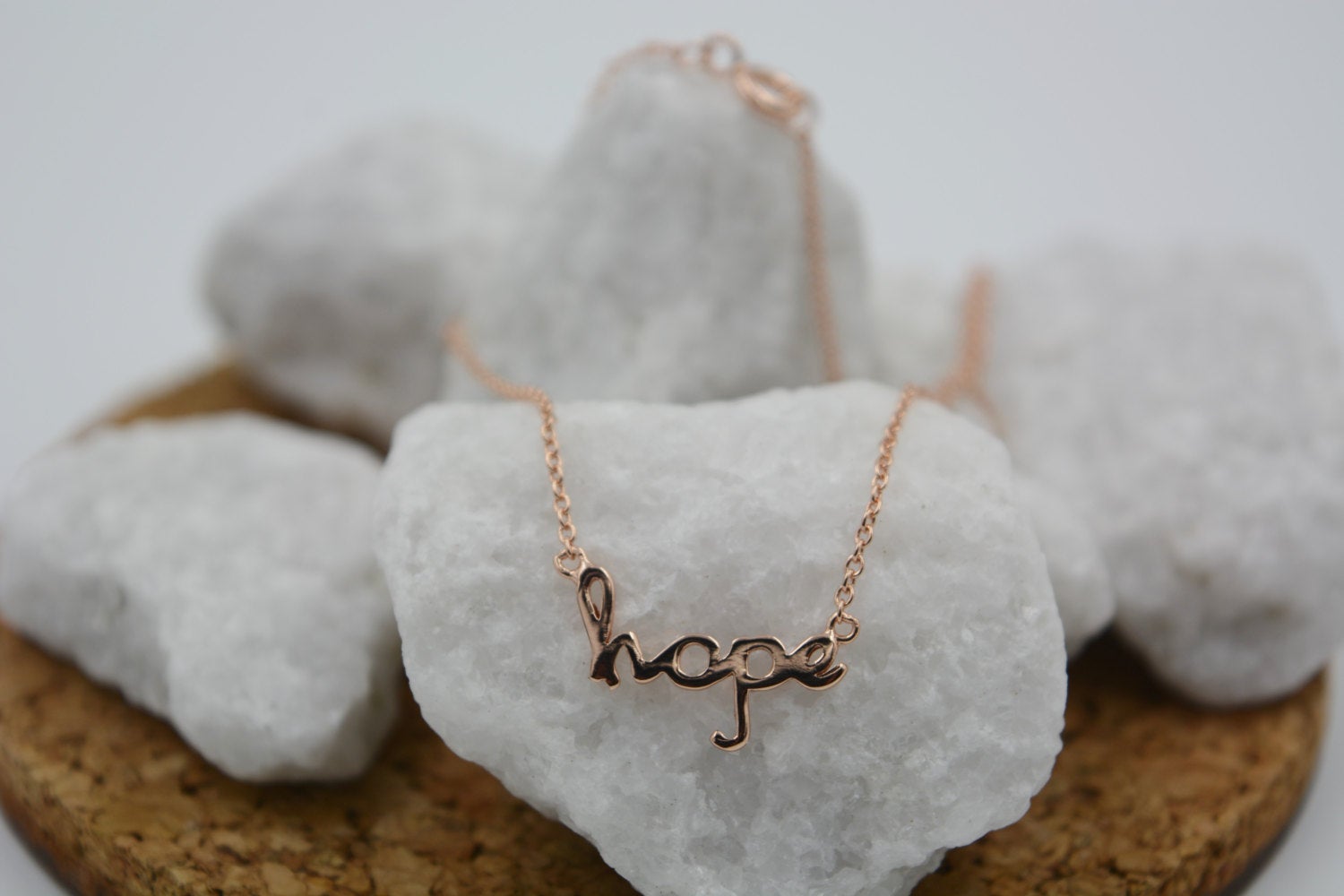 Hope Necklace in Rose Gold